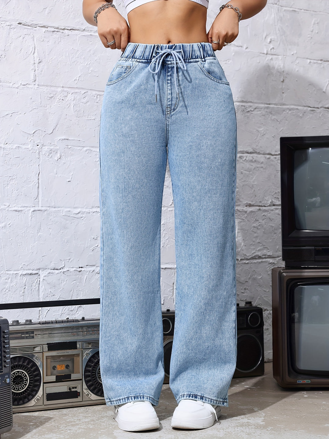 Lucy | Elastic Waistband jeans