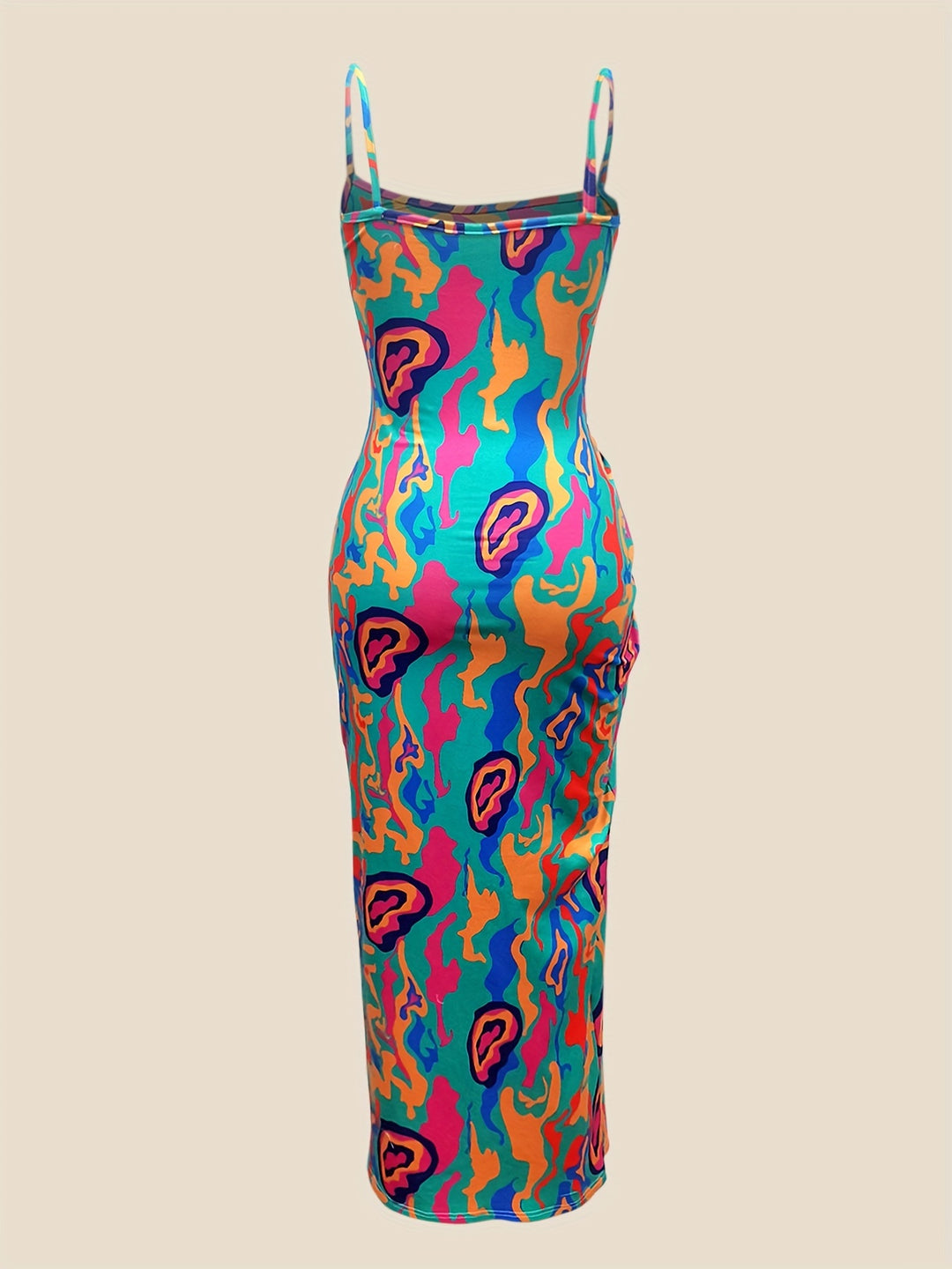 Print Thight Cami Dress