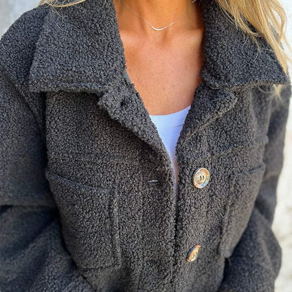 Dahlia -  Short sherpa jacket